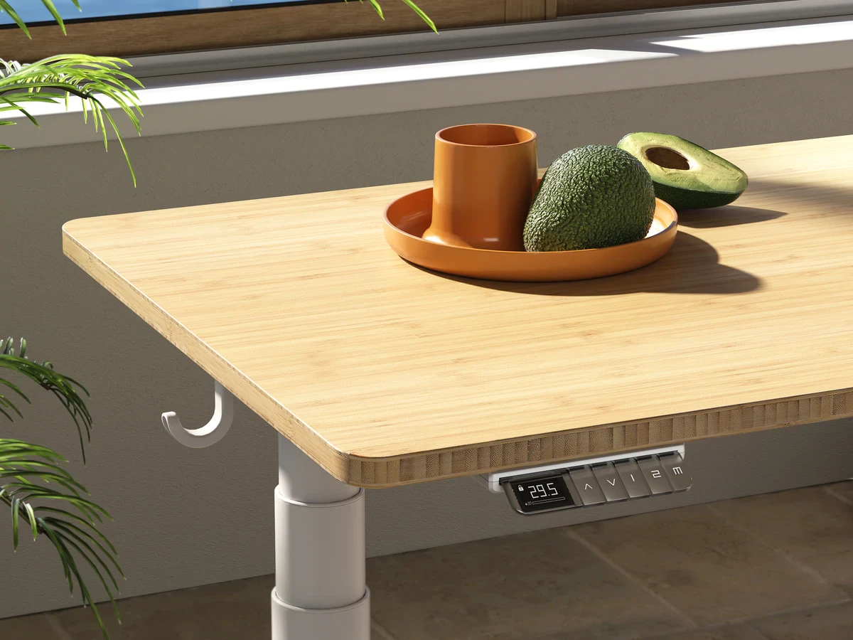 Standing Desk Mat with Bar, Wooden Wobble Balance Board with Ergonomic  Design Comfort Floor Mat-FEZIBO