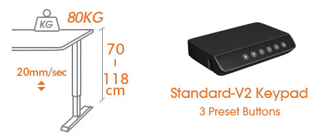 Basic Frame(MCM) for 120cm desktop