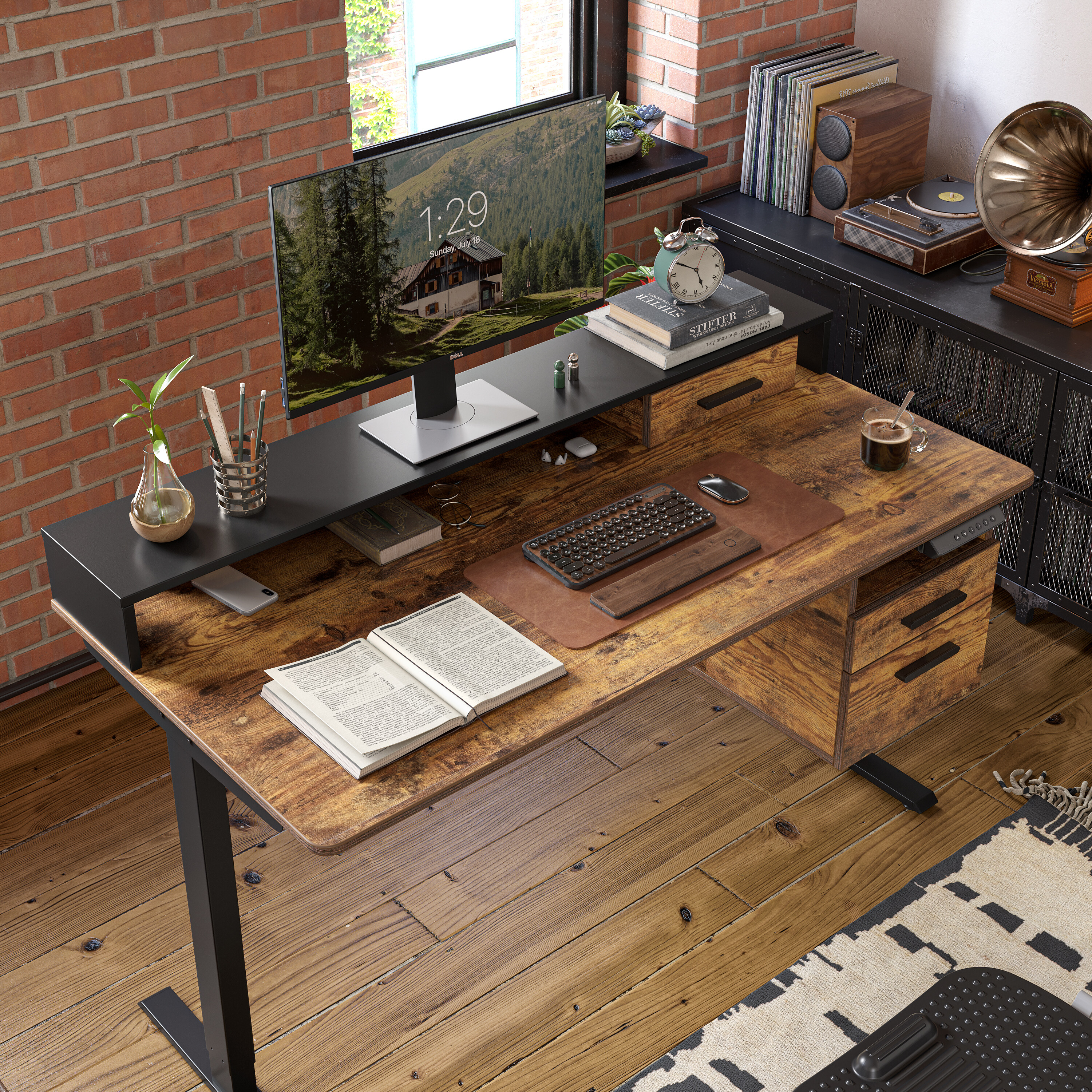 Troy/Rustic Brown / 48"x24"