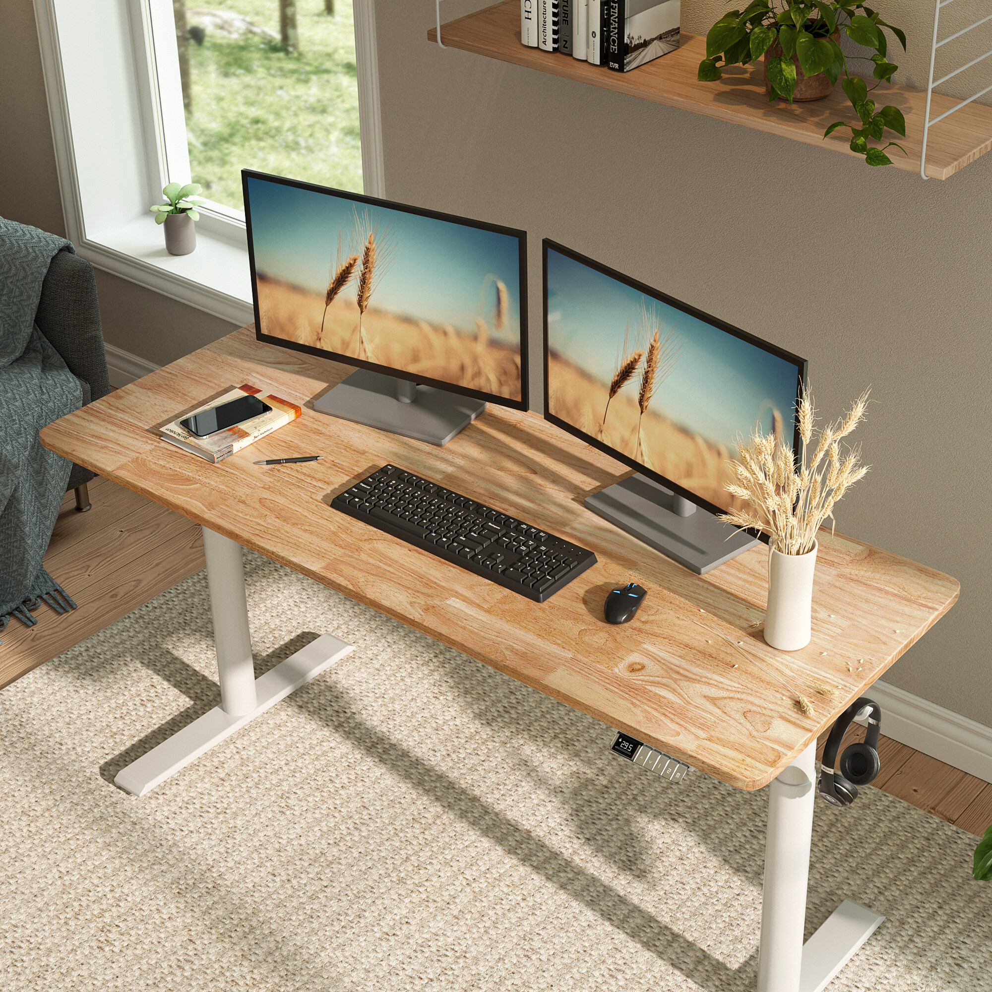 bamboo floating desk