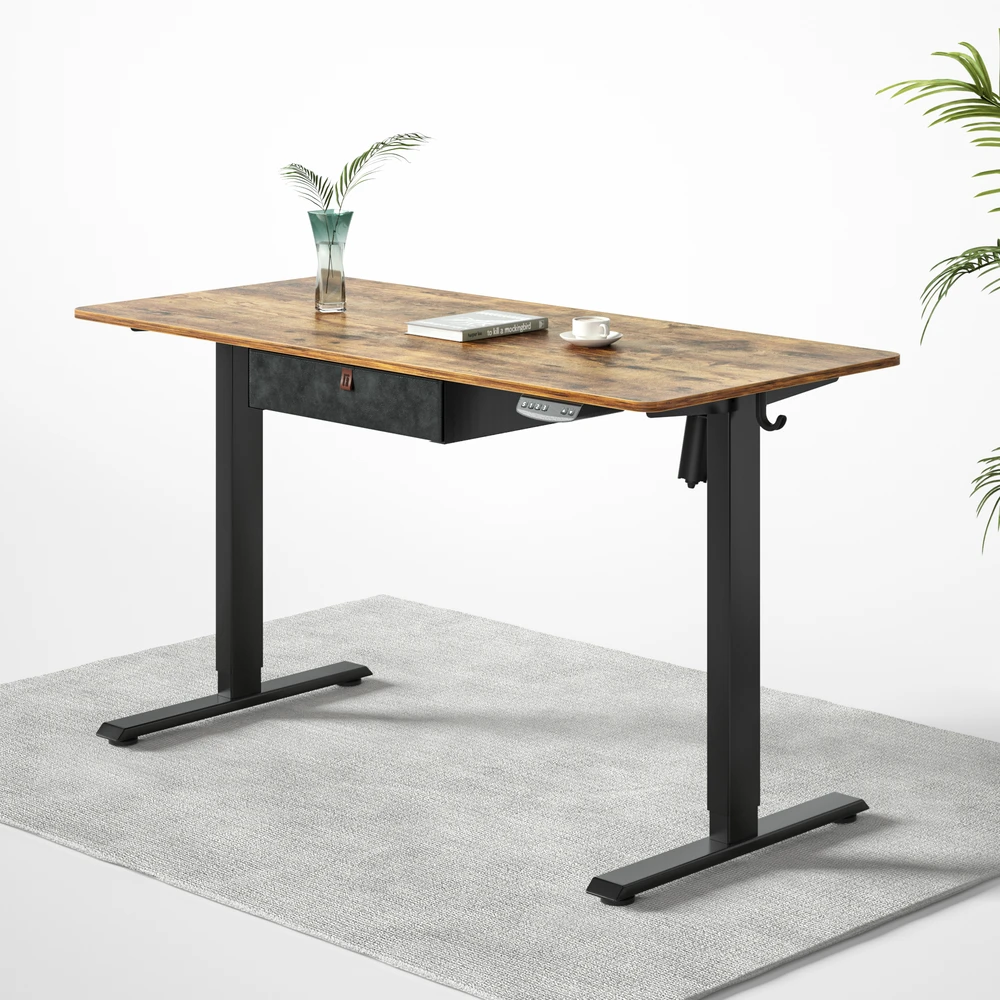 standing desk with drawer