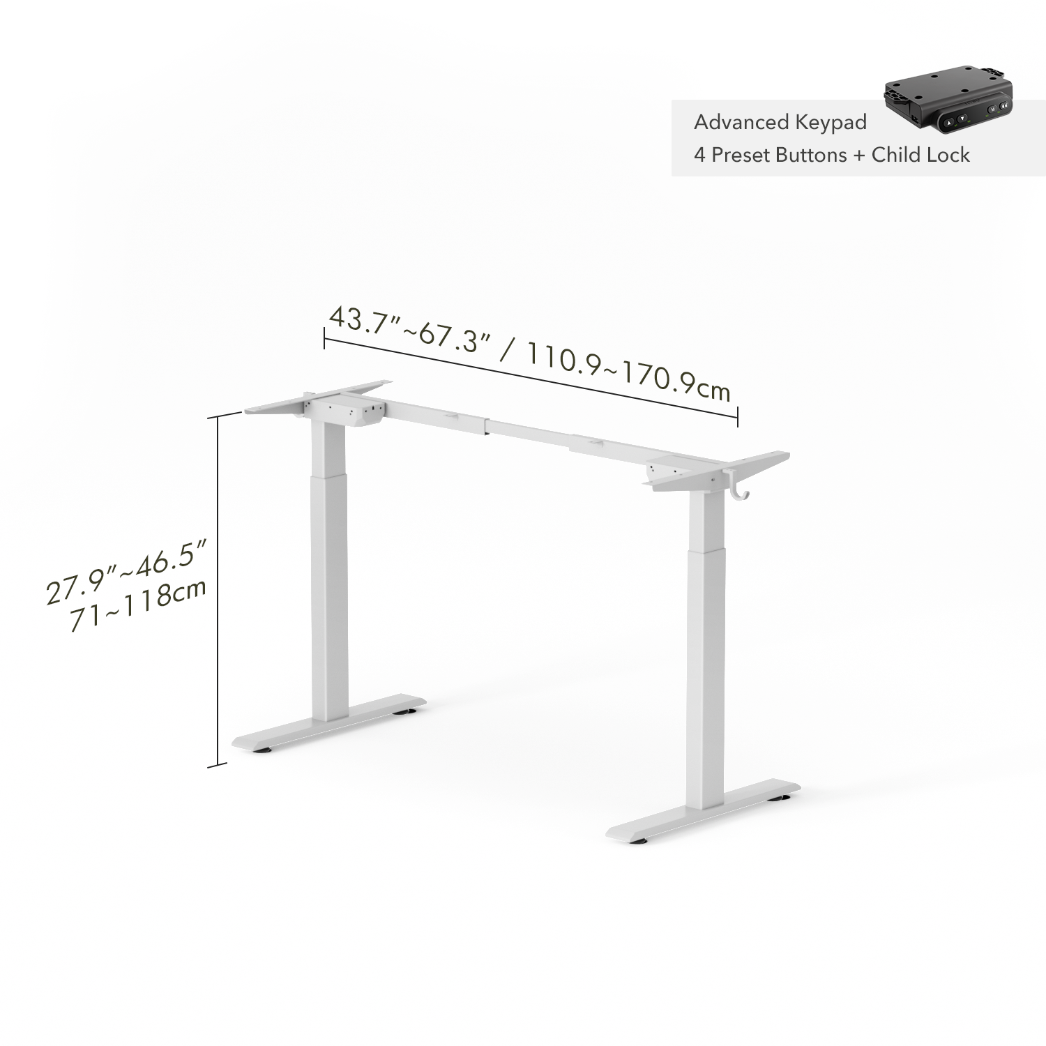 fezibo standing desk manual pdf